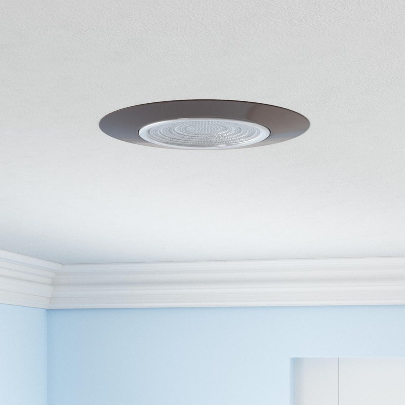 NICOR Lighting 6 inch Oil-Rubbed Bronze Recessed Shower Trim with Glass Fresnel Lens (17502OB) - Image 2